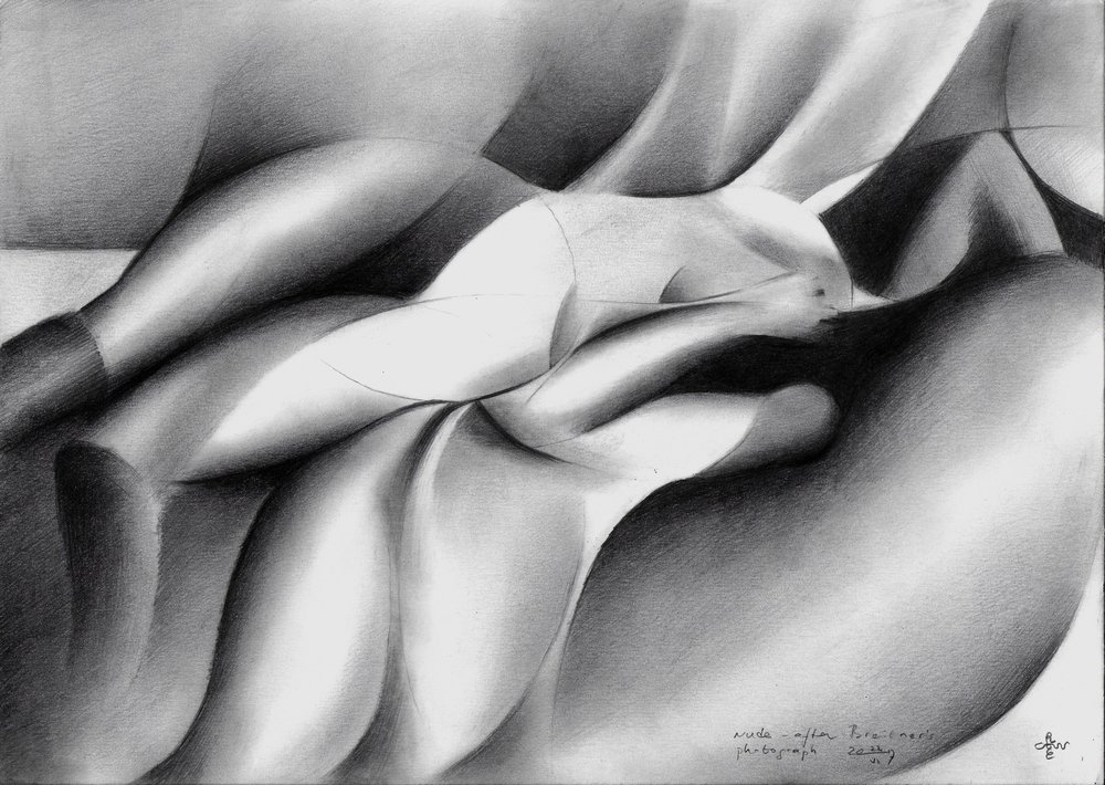 Flowing Figure Study by Corné Akkers