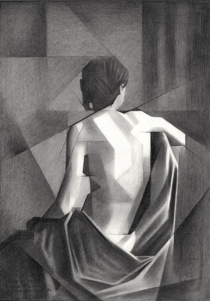 Geometric Draped Figure by Corné Akkers