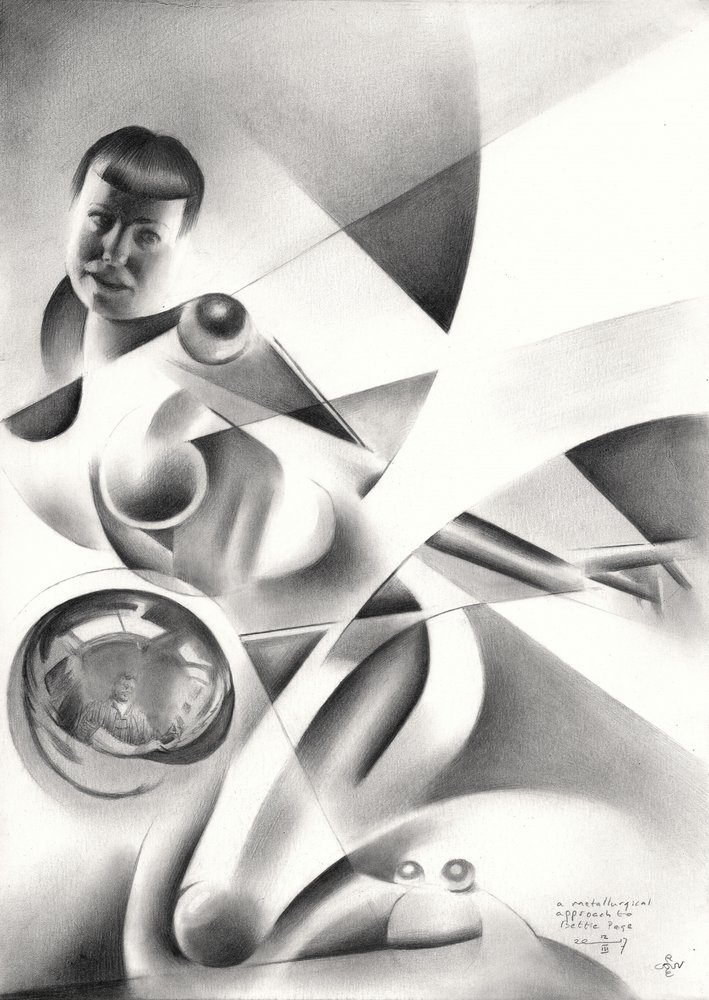 Geometric Female Reflection by Corné Akkers