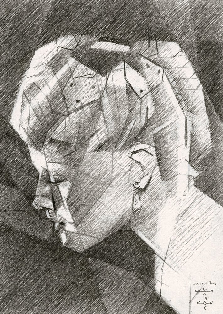 Geometric Profile Portrait by Corné Akkers