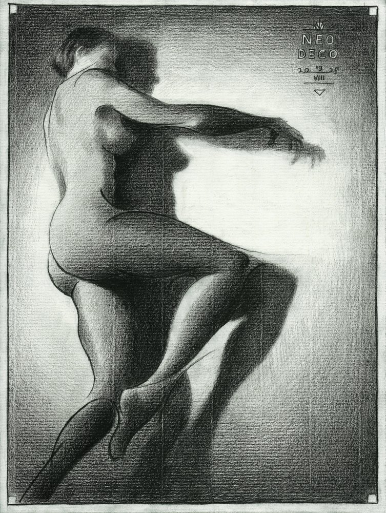 Graceful Nude Embrace by Corné Akkers