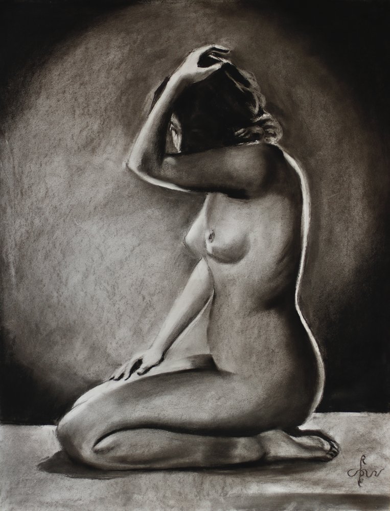Graceful Nude Study by Corné Akkers