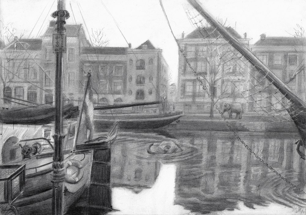 Mysterious Canal Elephant by Corné Akkers