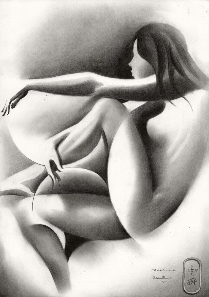 Sensual Reclining Woman by Corné Akkers