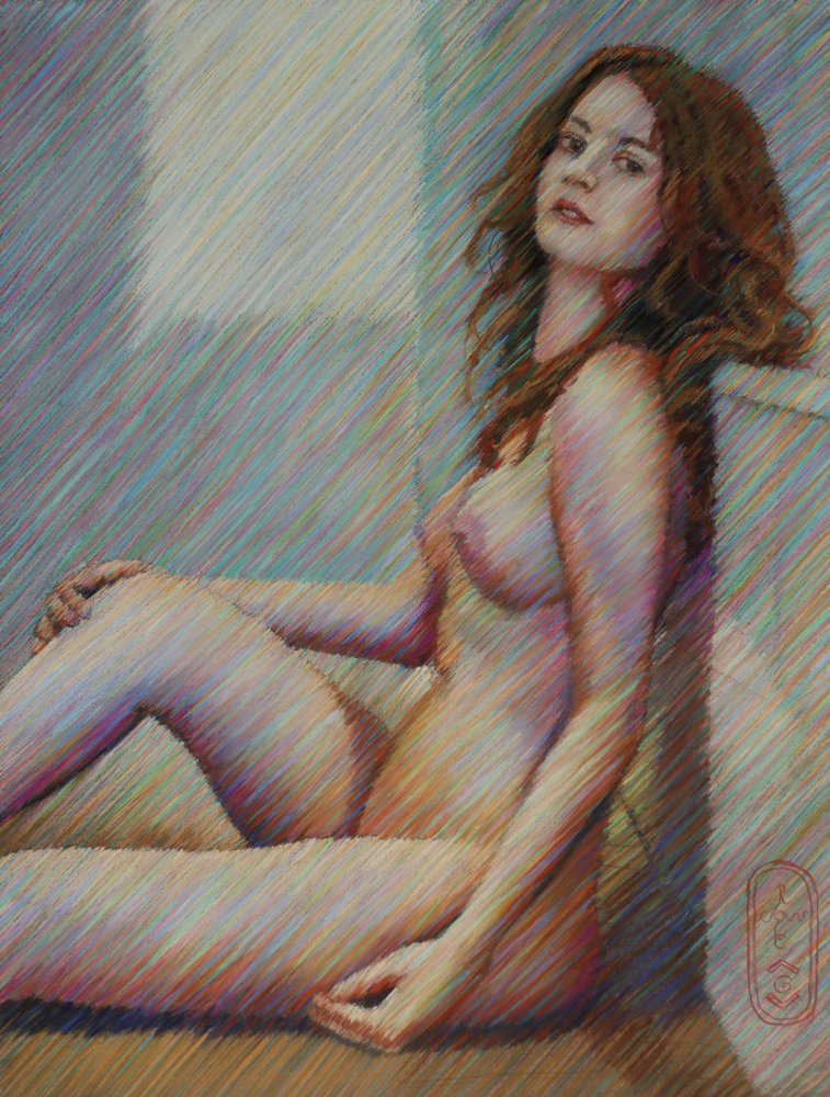Serene Nude Woman by Corné Akkers