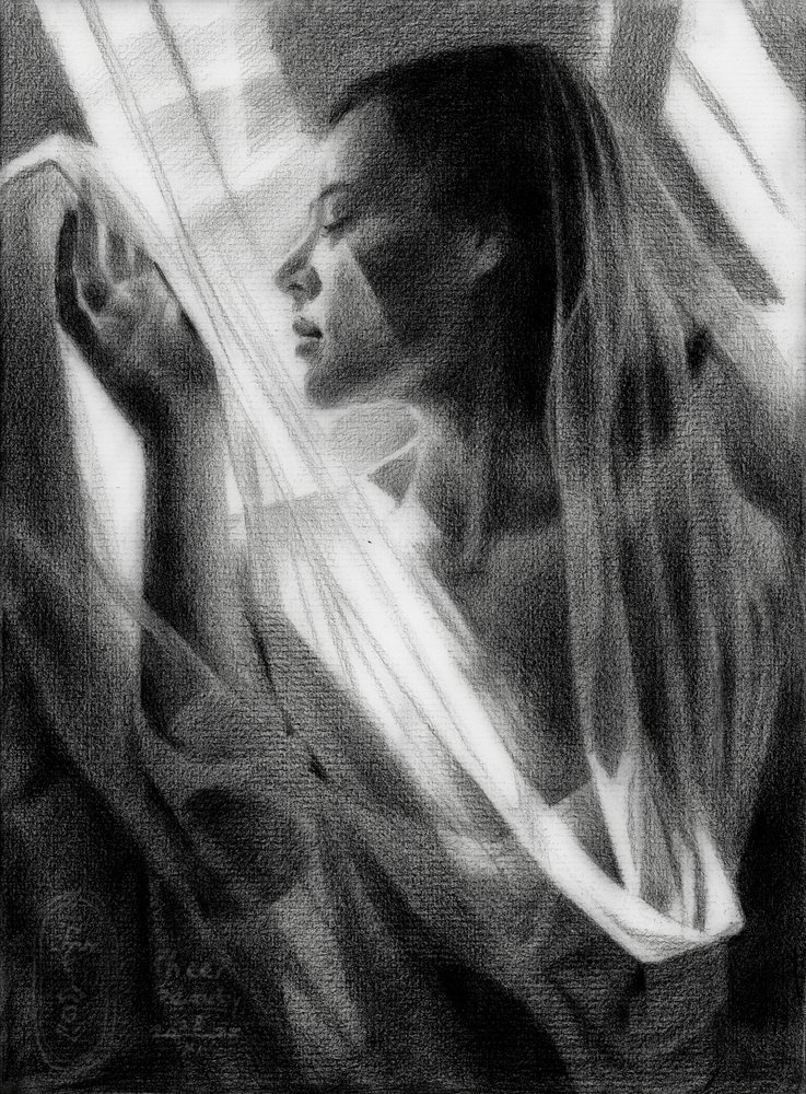 Serene Profile In Light by Corné Akkers