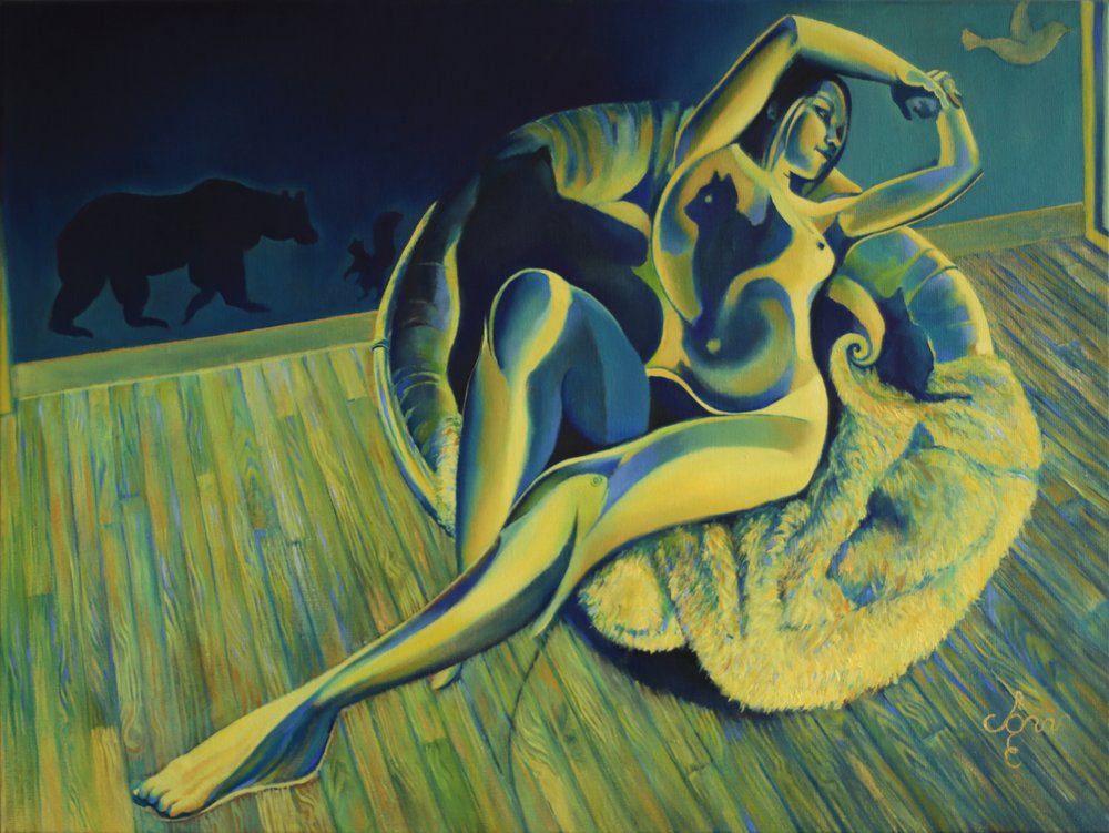 Serene Woman Wild Dreams by Corné Akkers