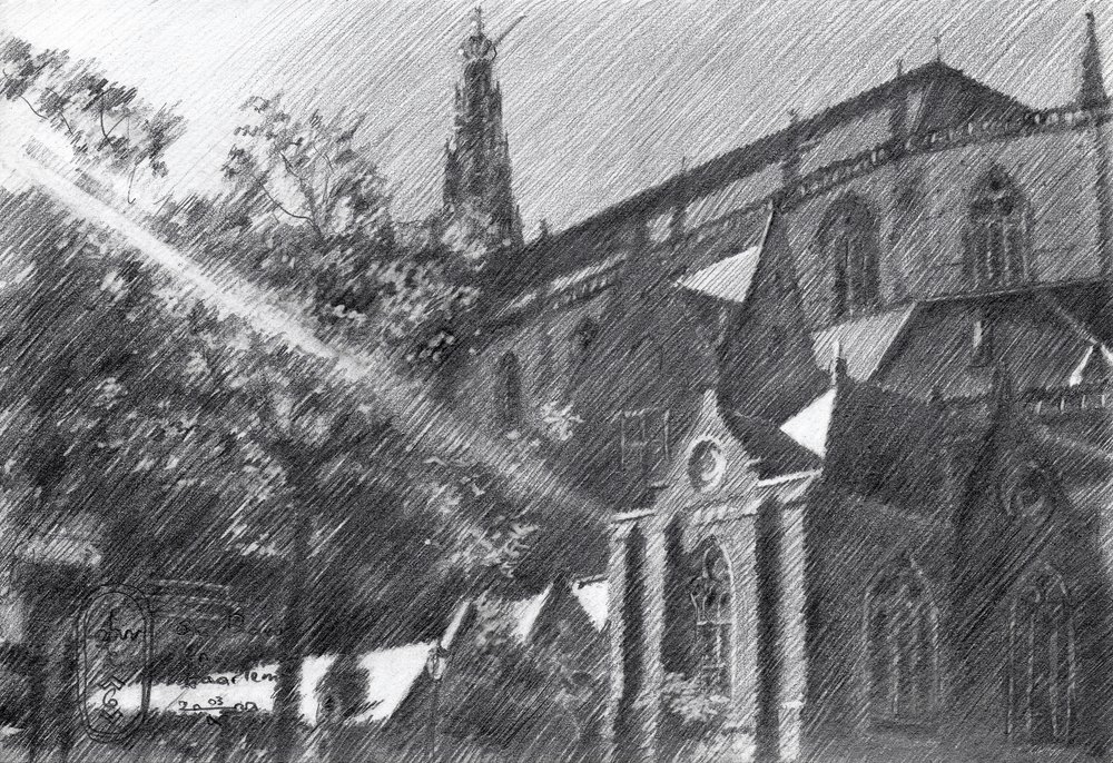 St. Bavo in Haarlem by Corné Akkers