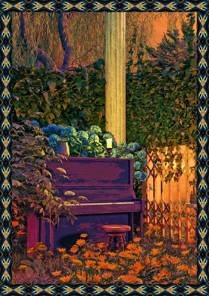 Enchanted Garden Piano by CosmoZach