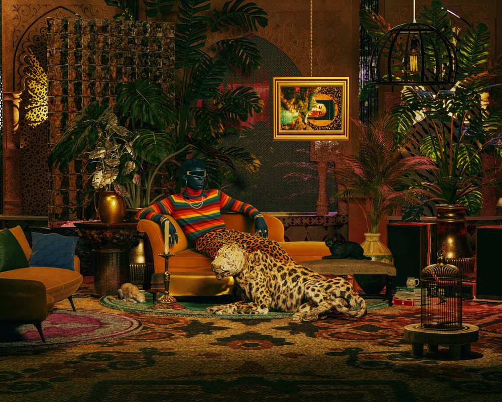 Opulent Leopard Lounge by CosmoZach