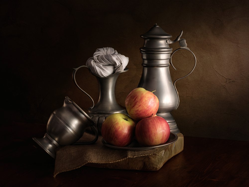 Classic Apples and Pewter by Cristiano Giani
