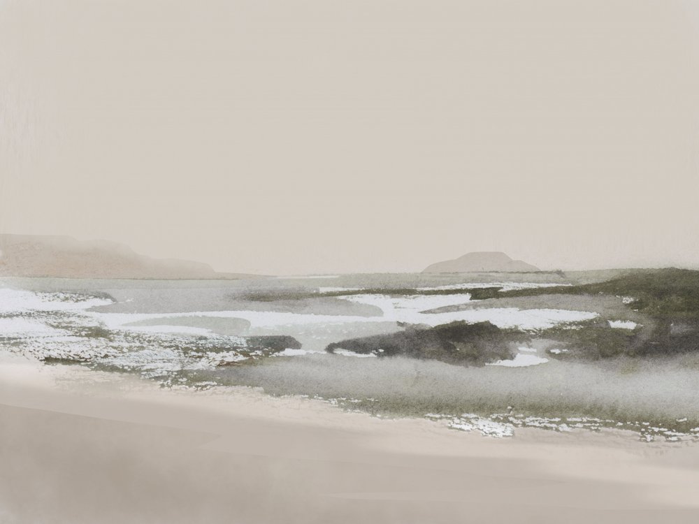 Calm Beach by Dan Hobday