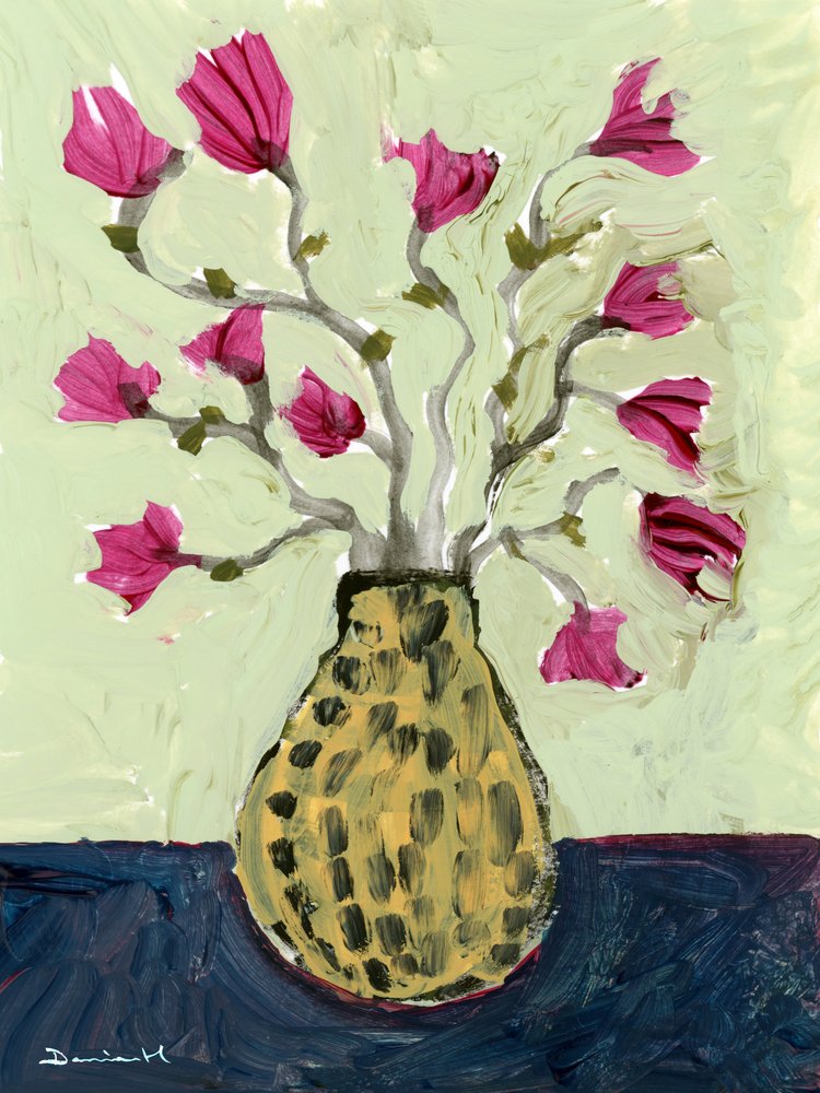 Floral Vase by Dan Hobday