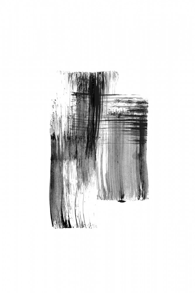 Black Abstract Brushstrokes by Danushka Abeygoda