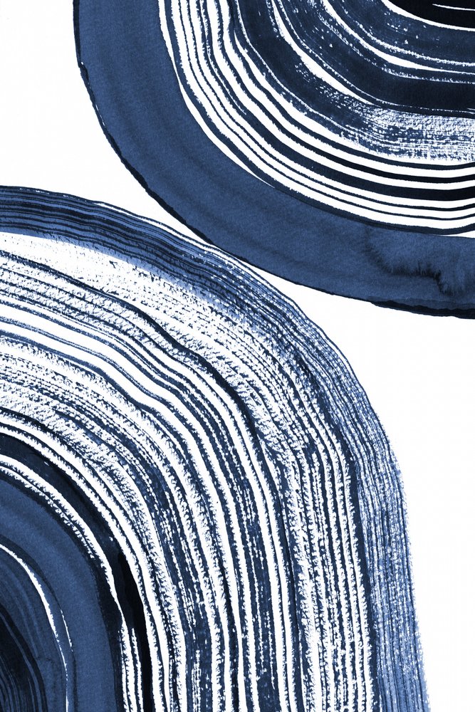 Blue Concentric Waves by Danushka Abeygoda