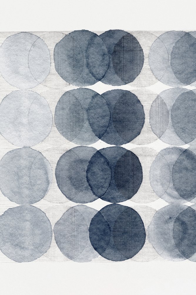 Serene Blue Circles by Danushka Abeygoda