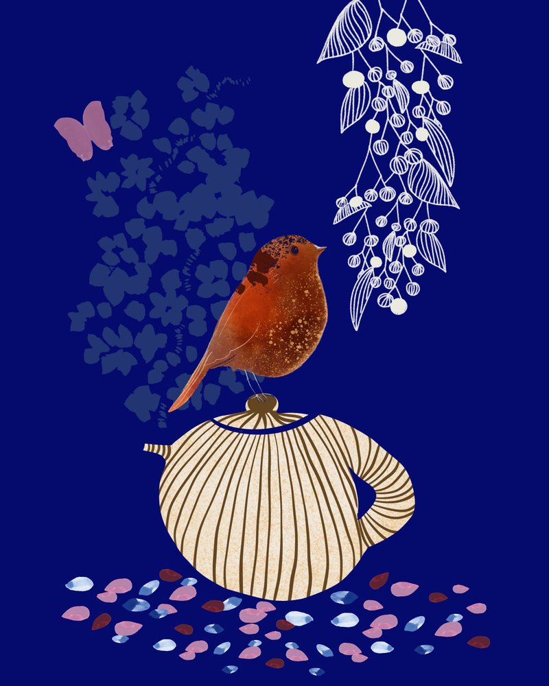 Whimsical Bird Teapot by Danushka Abeygoda