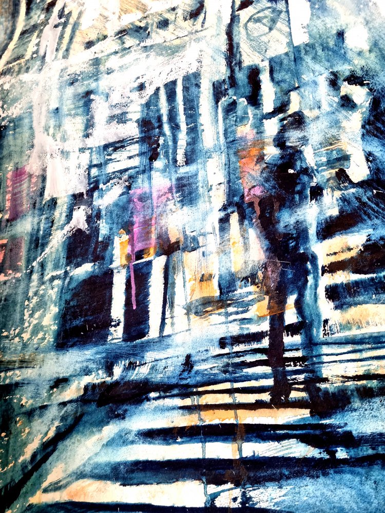 Abstract City Street by David Antonides
