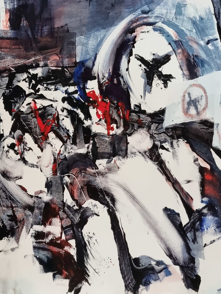 Chaotic Red Expression by David Antonides