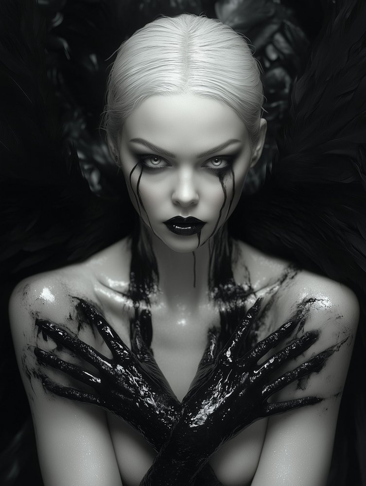 Fallen Angel Portrait by David Drake