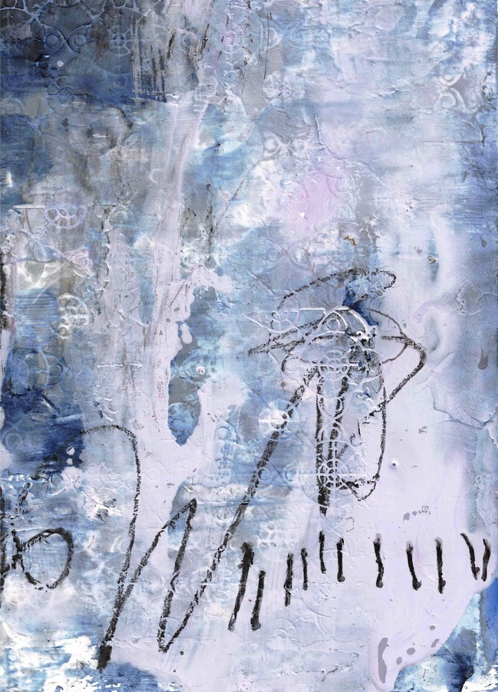 Abstract Blue Texture by Deb Chaney