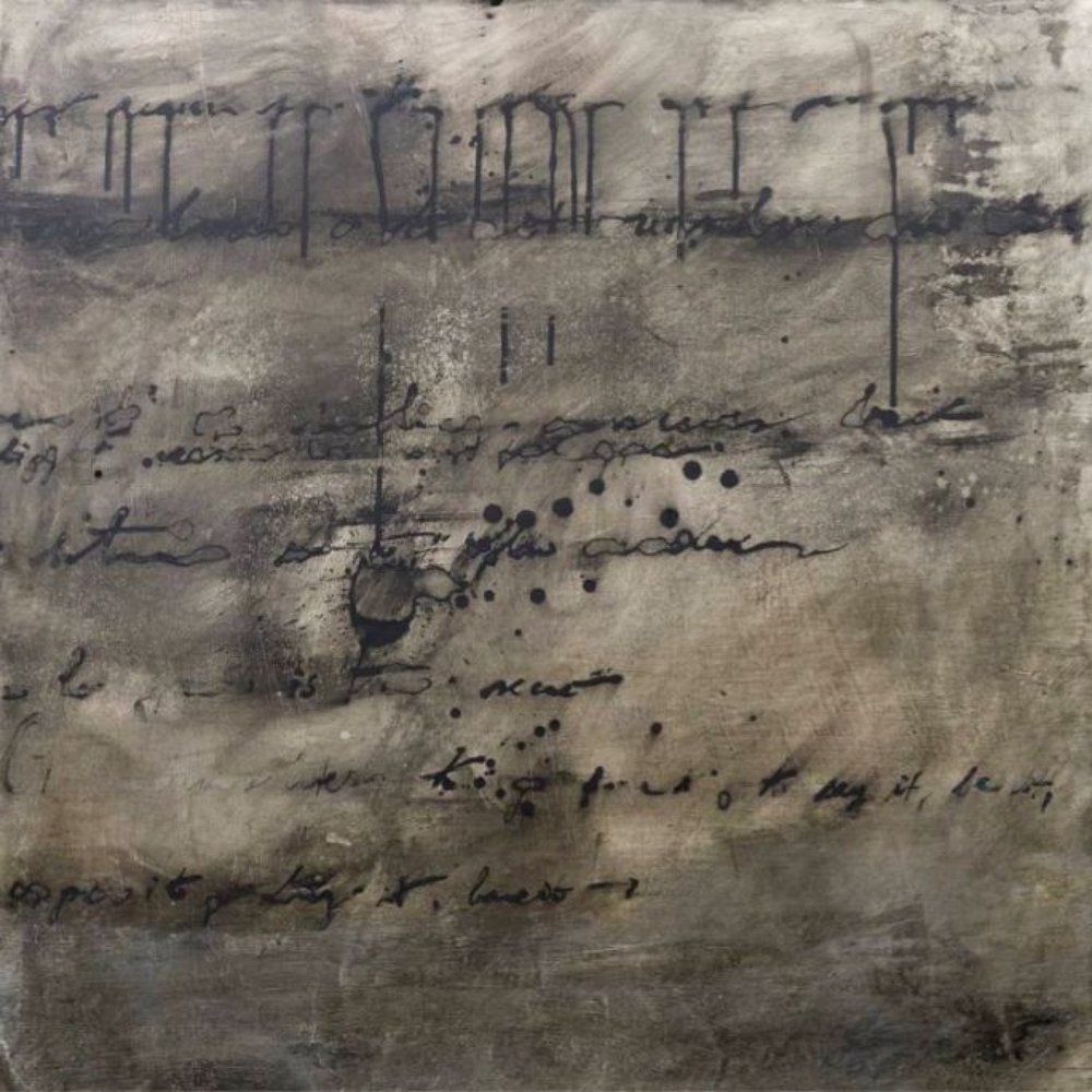 Abstract Faded Script by Deb Chaney