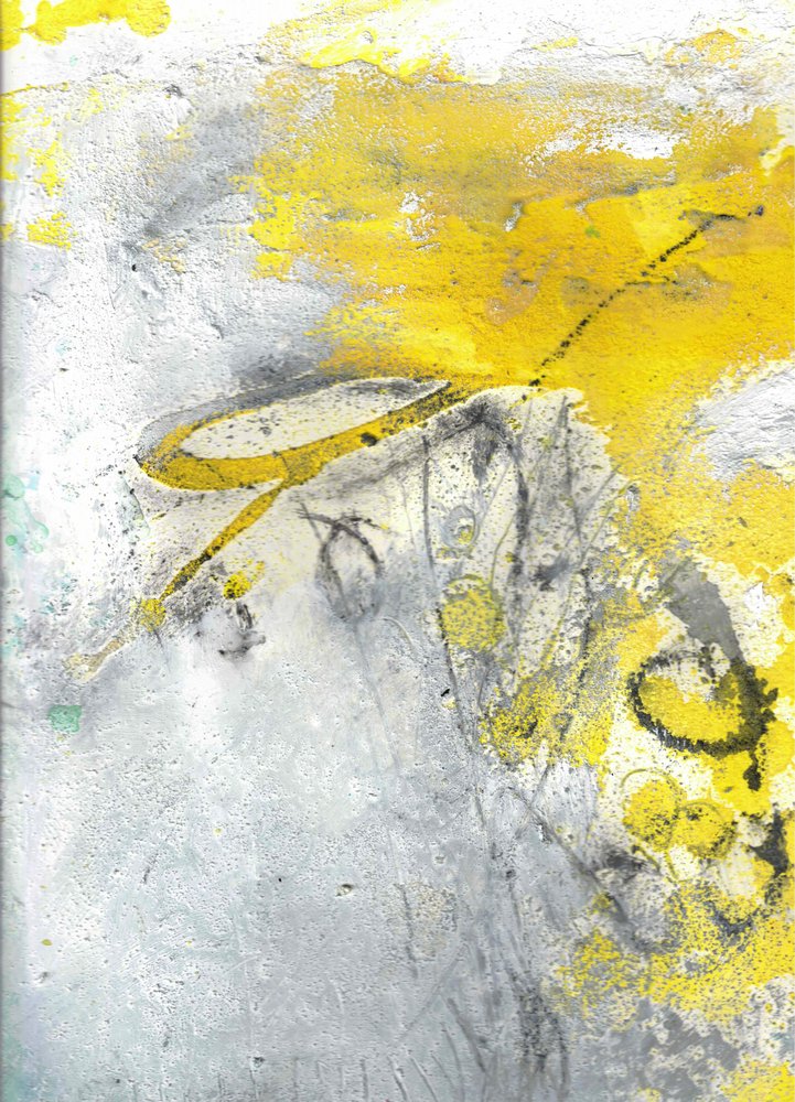 Bold Yellow Grunge by Deb Chaney