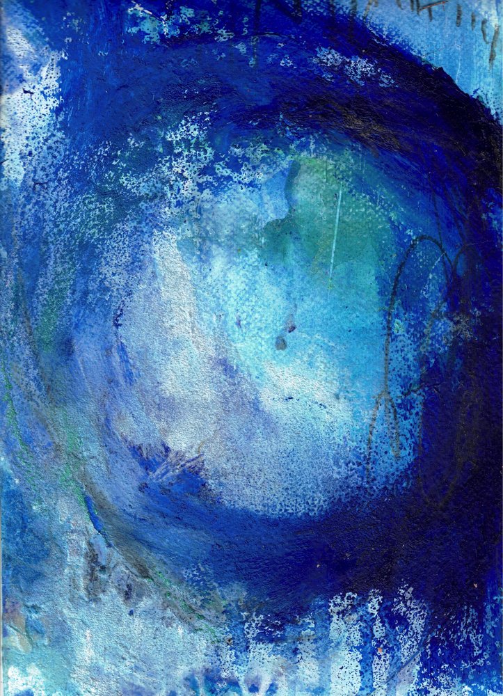 Deep Blue Swirl by Deb Chaney