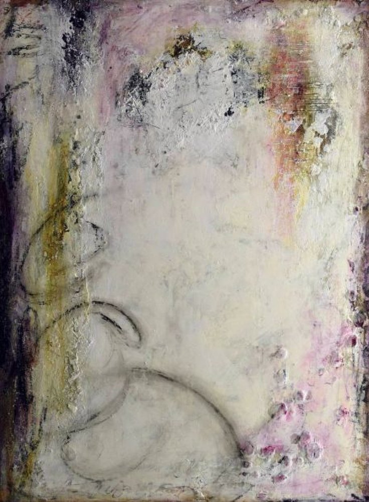 Dreamy White Texture by Deb Chaney