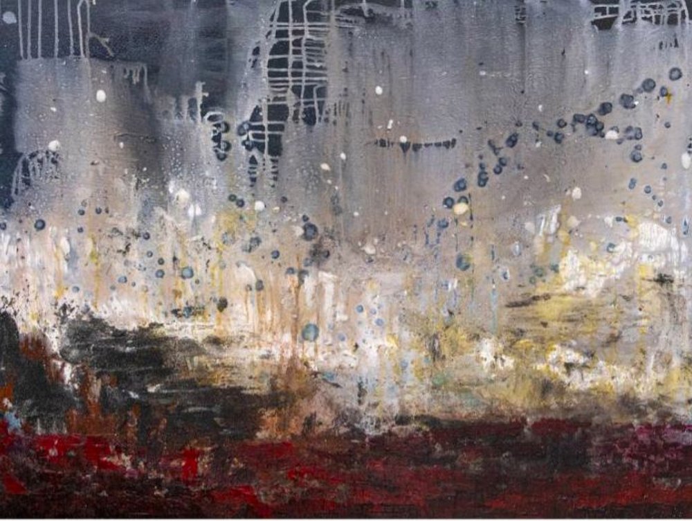 Dynamic Abstract Landscape by Deb Chaney