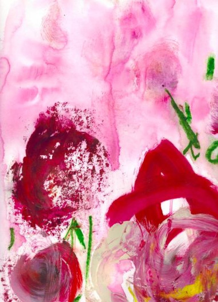 Expressive Pink Blooms by Deb Chaney