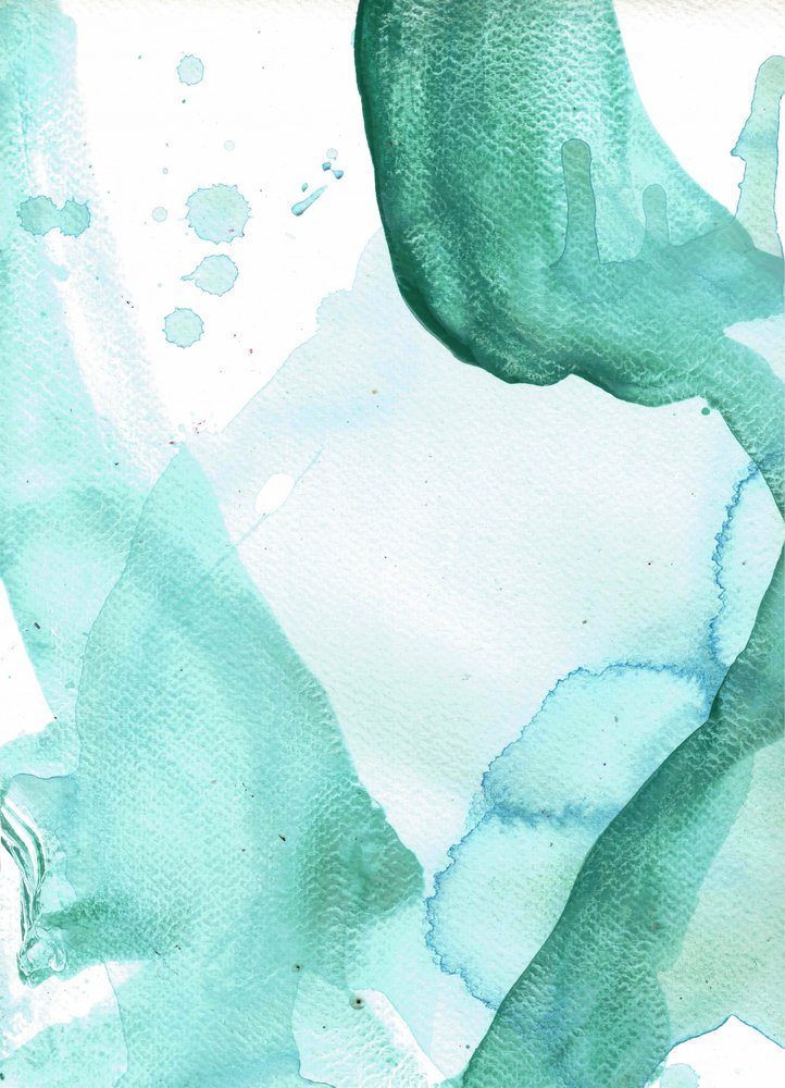 Fluid Aqua Abstract by Deb Chaney
