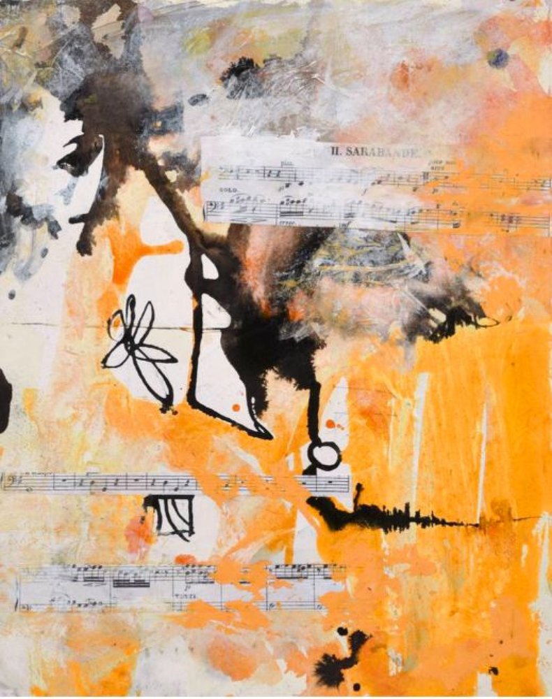 Vibrant Sarabande Abstract by Deb Chaney