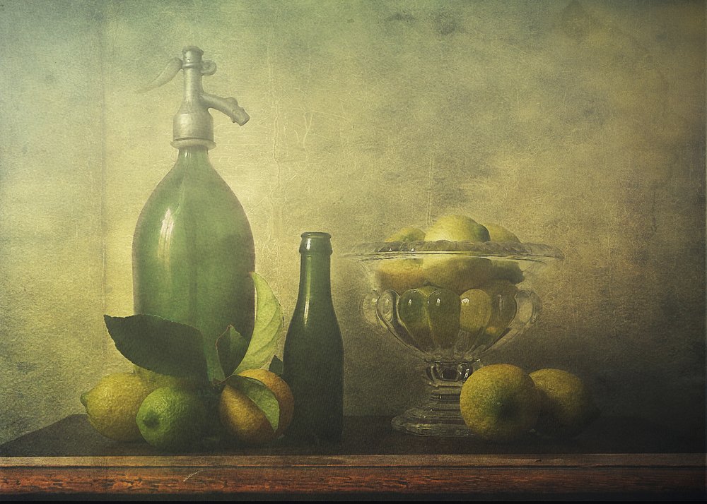 Vintage Citrus Still Life by Deborah Gugeri