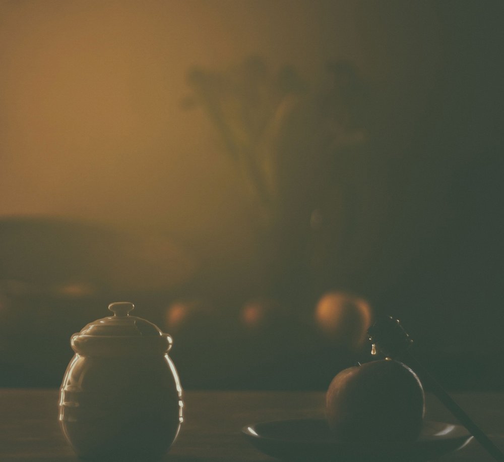Warm Honey Apple Still Life by Delphine Devos