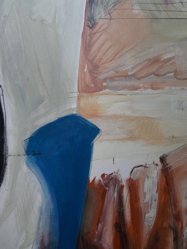 Abstract Blue Earth Forms by Doris Schmitz