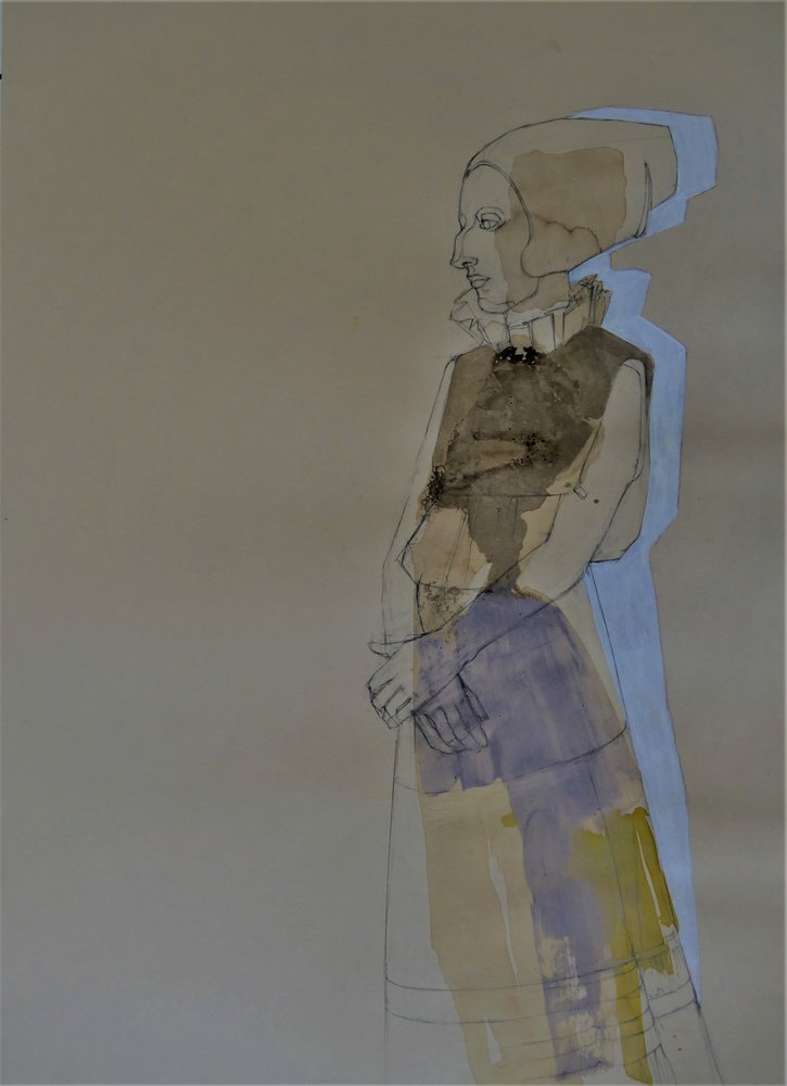 Abstract Historic Woman by Doris Schmitz