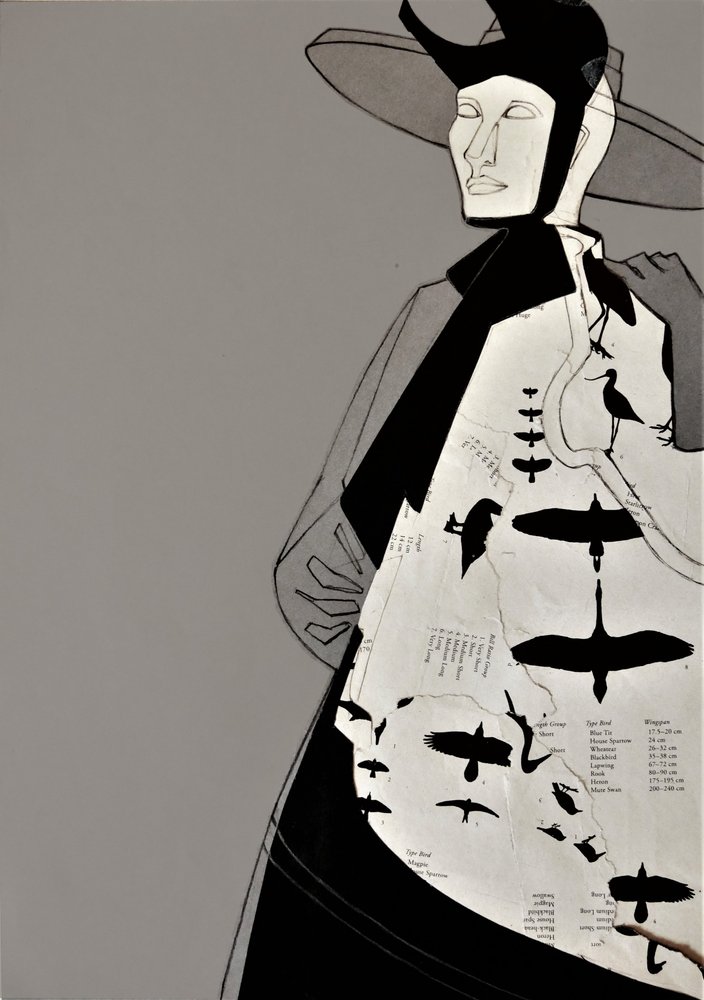 Avian Fashion Silhouette by Doris Schmitz