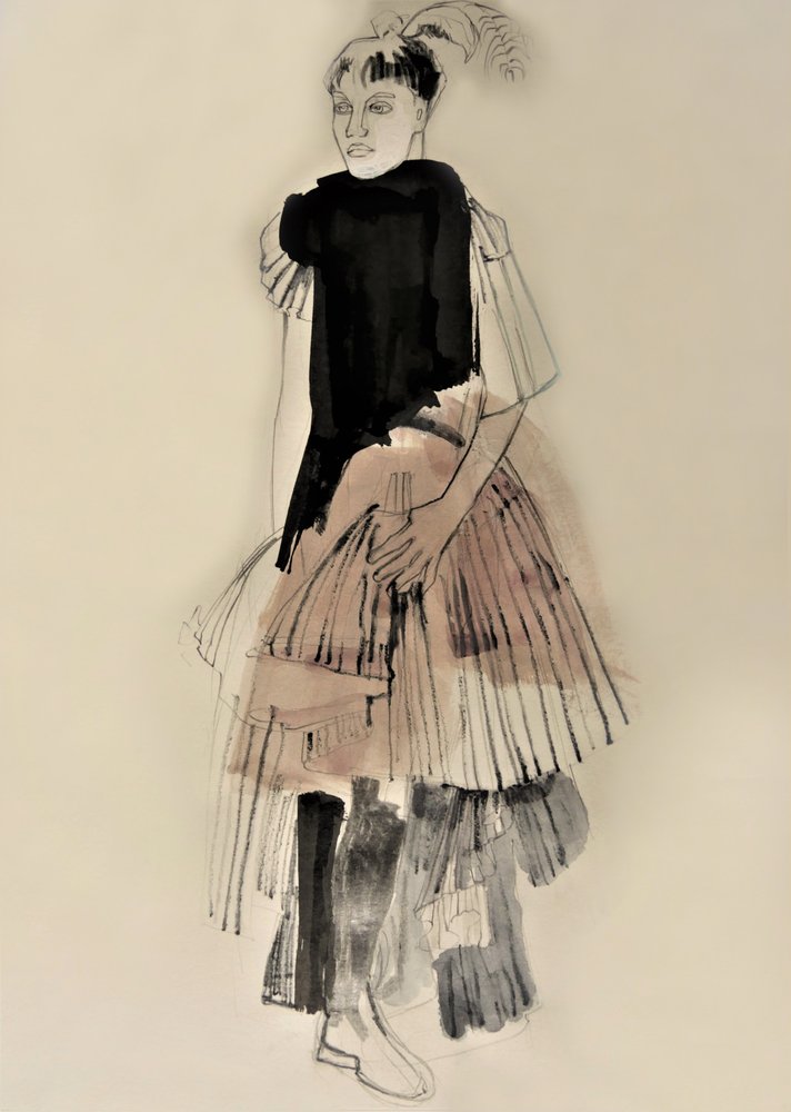 Couture Fashion Illustration by Doris Schmitz