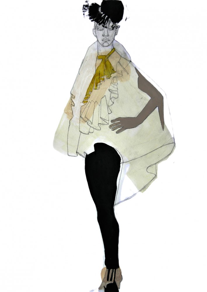 Elegant Fashion Illustration by Doris Schmitz