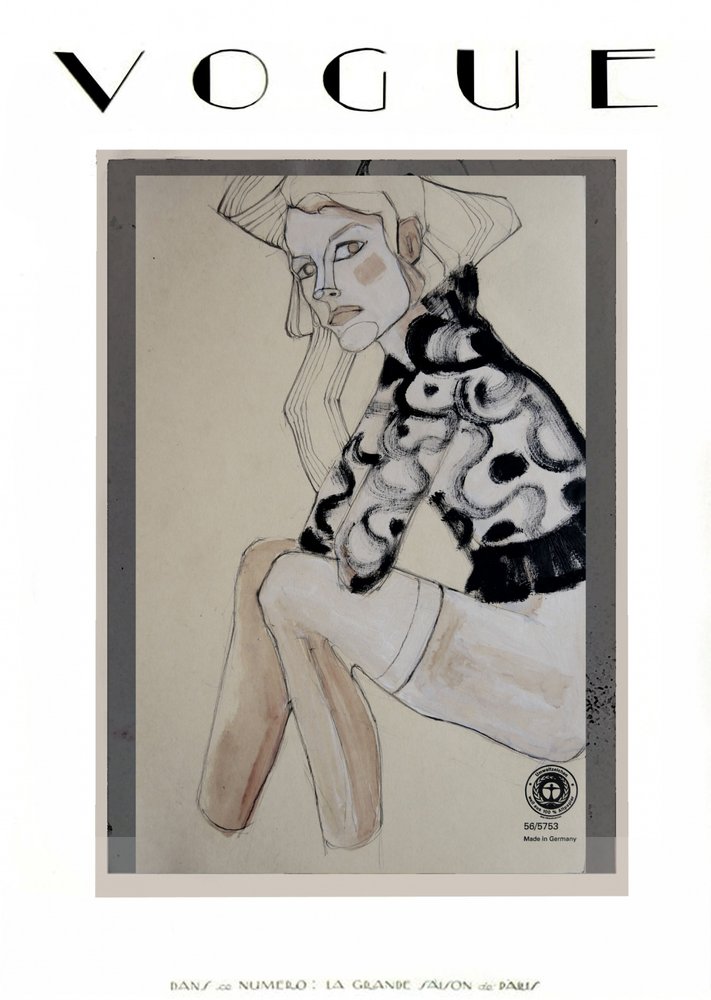 Elegant Fashion Illustration by Doris Schmitz