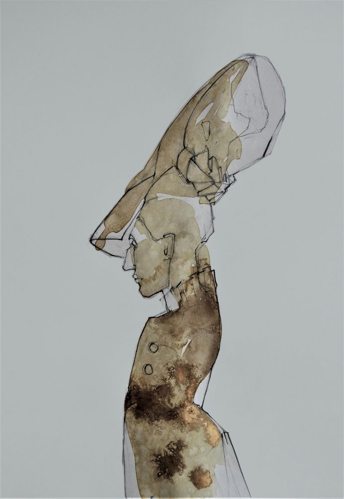 Elegant Woman Profile by Doris Schmitz