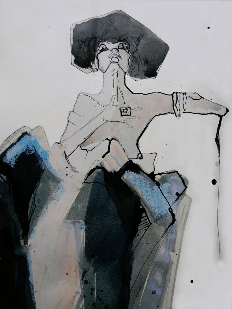 Expressive Woman Hat by Doris Schmitz