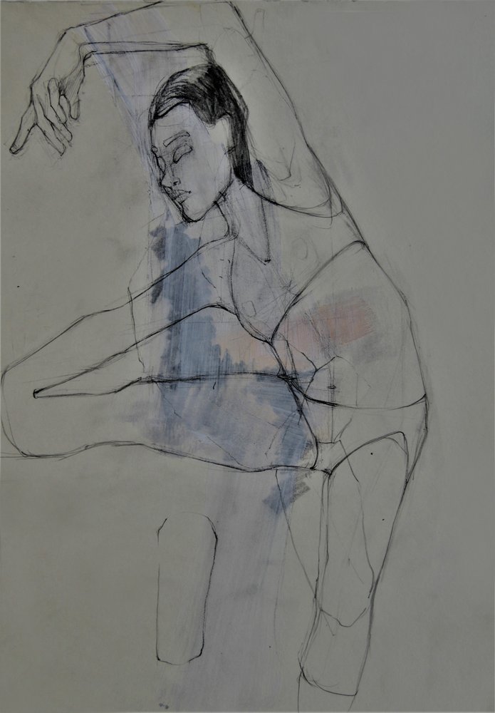 Graceful Figure Sketch by Doris Schmitz