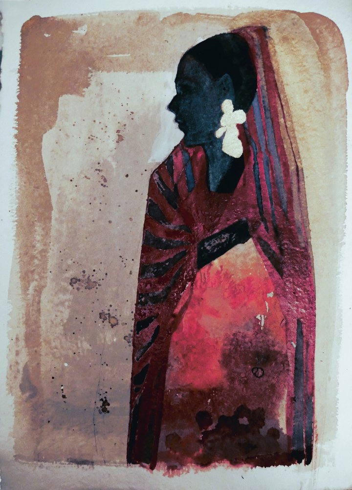 Graceful Woman Profile by Doris Schmitz