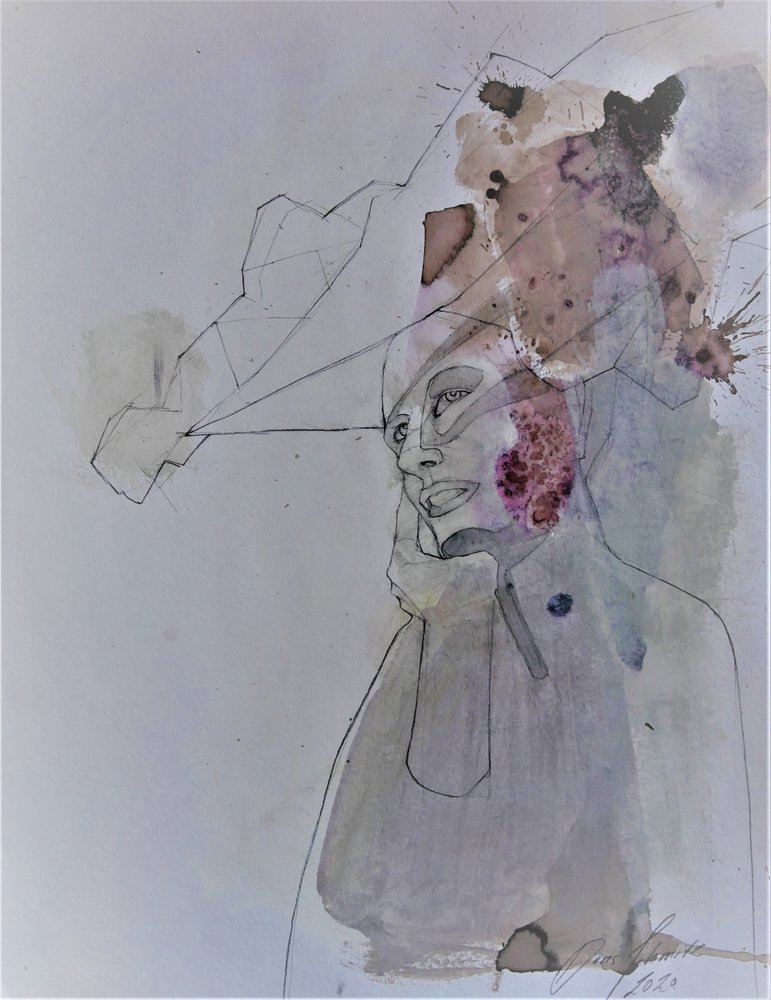 Pensive Gaze by Doris Schmitz