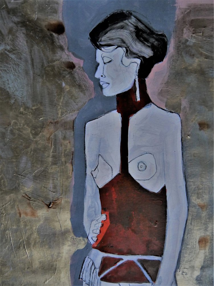 Pensive Modern Woman by Doris Schmitz