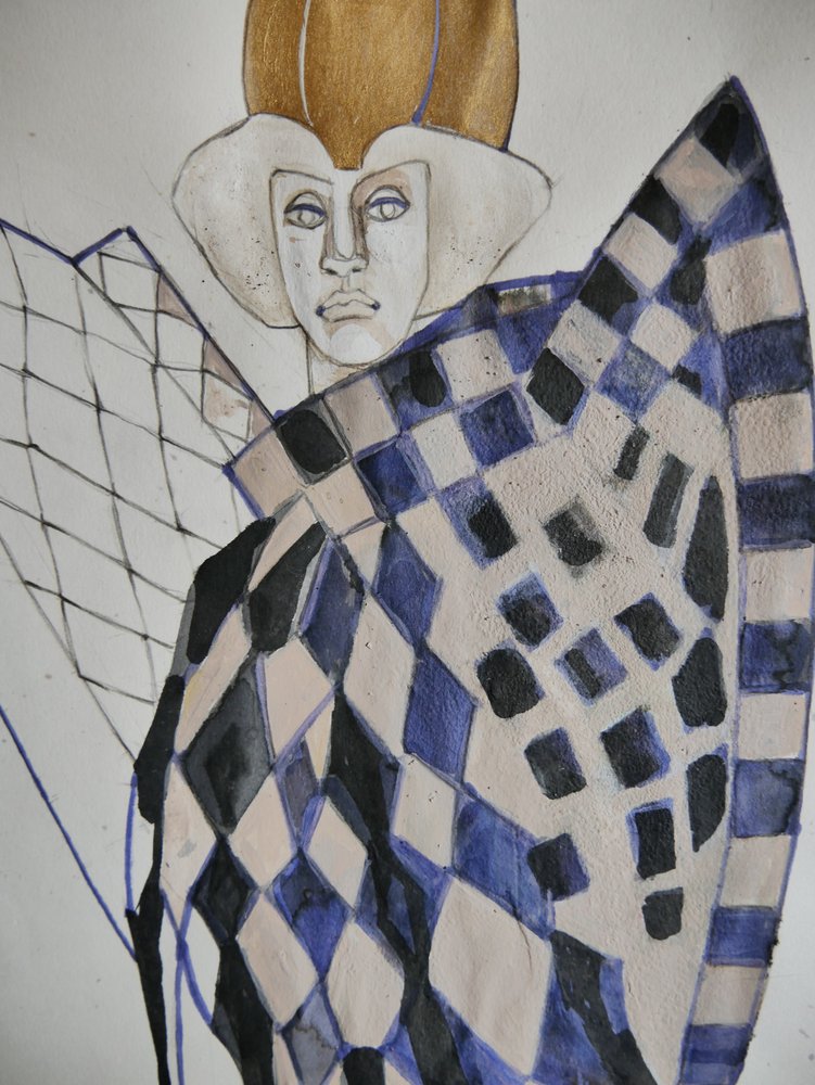 Regal Geometric Figure by Doris Schmitz