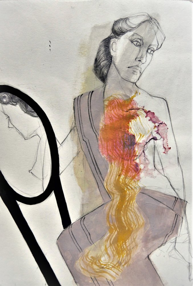 Woman With Inner Fire by Doris Schmitz
