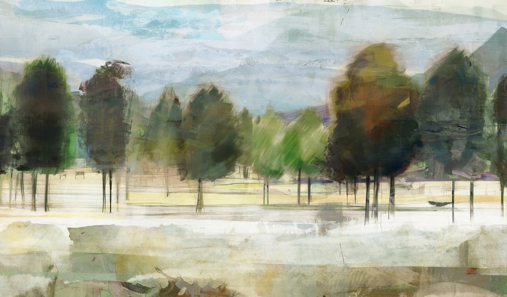 Abstract Forest Landscape by Edward Selkirk